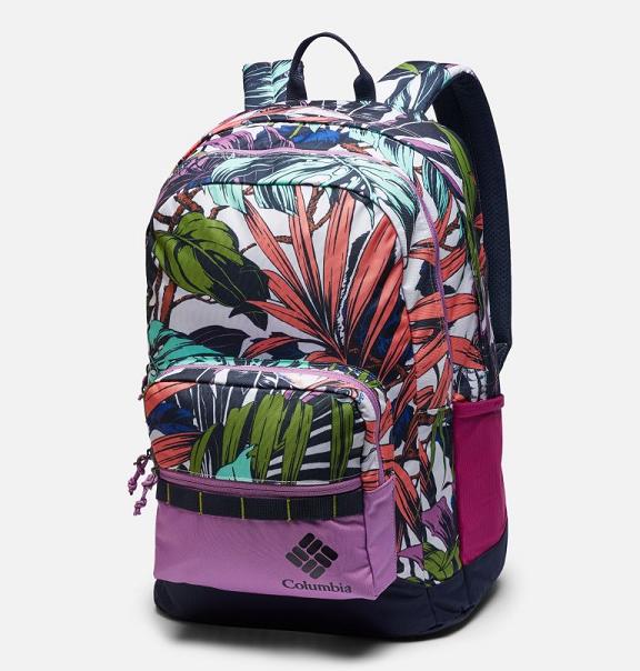 Columbia Zigzag 30L Backpacks White Pink For Boys NZ50921 New Zealand